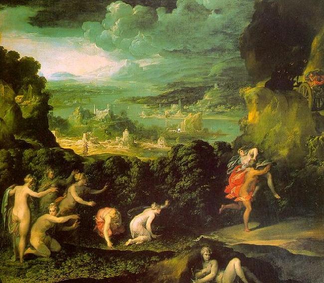 ABBATE, Niccolo dell The Rape of Proserpine France oil painting art